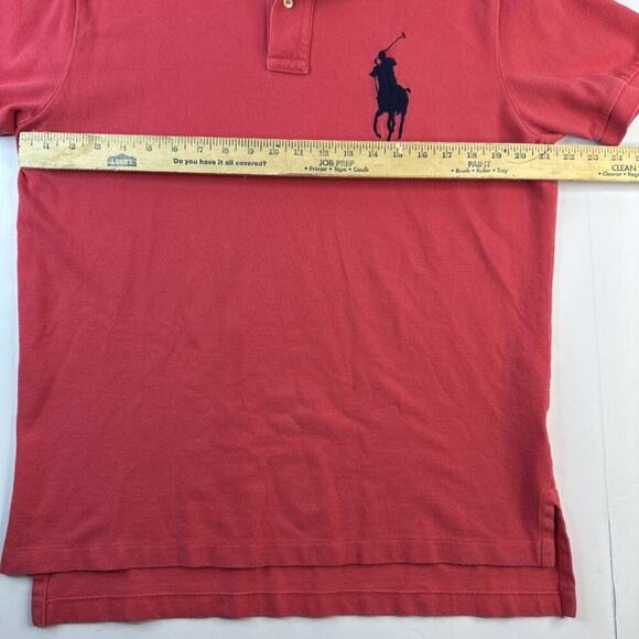 Ralph Lauren Polo Shirt Mens 2XL Pink Slim Fit Big Pony Short Sleeve * - Picture 7 of 9